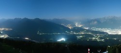 Archiv Foto Webcam Patscherkofel - Blick auf Innsbruck 01:00