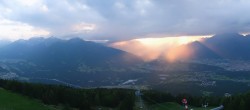 Archiv Foto Webcam Patscherkofel - Blick auf Innsbruck 19:00