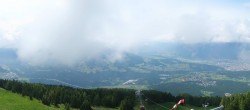 Archiv Foto Webcam Patscherkofel - Blick auf Innsbruck 13:00