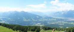 Archiv Foto Webcam Patscherkofel - Blick auf Innsbruck 13:00