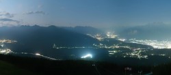 Archiv Foto Webcam Patscherkofel - Blick auf Innsbruck 23:00
