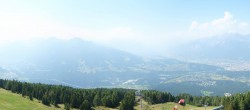 Archiv Foto Webcam Patscherkofel - Blick auf Innsbruck 13:00