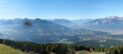 Archiv Foto Webcam Patscherkofel - Blick auf Innsbruck 13:00