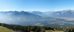 Archiv Foto Webcam Patscherkofel - Blick auf Innsbruck 13:00
