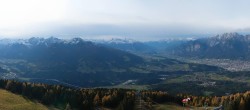 Archiv Foto Webcam Patscherkofel - Blick auf Innsbruck 13:00