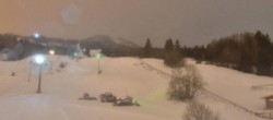 Archived image Webcam Nesselwang - Alpspitzbahn Base Station 23:00