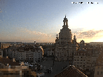 Archived image Webcam Dresden - Frauenkirche and Neumarkt square 00:00