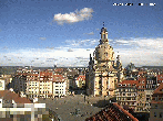 Archived image Webcam Dresden - Frauenkirche and Neumarkt square 09:00