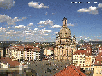 Archiv Foto Webcam Dresden - Frauenkirche und Neumarkt 13:00