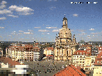 Archived image Webcam Dresden - Frauenkirche and Neumarkt square 13:00
