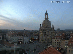 Archived image Webcam Dresden - Frauenkirche and Neumarkt square 19:00