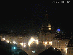 Archived image Webcam Dresden - Frauenkirche and Neumarkt square 23:00