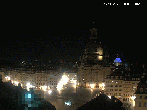 Archived image Webcam Dresden - Frauenkirche and Neumarkt square 23:00