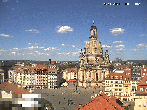Archiv Foto Webcam Dresden - Frauenkirche und Neumarkt 13:00