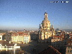 Archived image Webcam Dresden - Frauenkirche and Neumarkt square 09:00