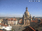 Archived image Webcam Dresden - Frauenkirche and Neumarkt square 09:00