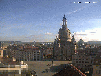 Archiv Foto Webcam Dresden - Frauenkirche und Neumarkt 08:00