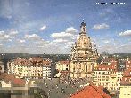 Archiv Foto Webcam Dresden - Frauenkirche und Neumarkt 14:00