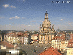 Archived image Webcam Dresden - Frauenkirche and Neumarkt square 13:00