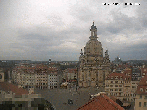 Archived image Webcam Dresden - Frauenkirche and Neumarkt square 13:00