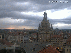 Archived image Webcam Dresden - Frauenkirche and Neumarkt square 19:00