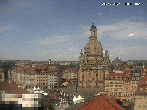 Archiv Foto Webcam Dresden - Frauenkirche und Neumarkt 13:00