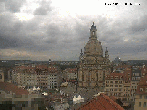 Archiv Foto Webcam Dresden - Frauenkirche und Neumarkt 13:00