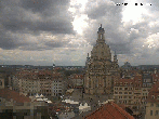 Archiv Foto Webcam Dresden - Frauenkirche und Neumarkt 13:00