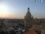 Archiv Foto Webcam Dresden - Frauenkirche und Neumarkt 19:00