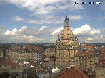 Archiv Foto Webcam Dresden - Frauenkirche und Neumarkt 13:00