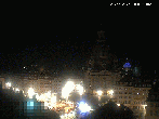 Archived image Webcam Dresden - Frauenkirche and Neumarkt square 23:00