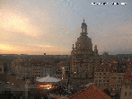 Archiv Foto Webcam Dresden - Frauenkirche und Neumarkt 19:00