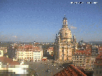 Archiv Foto Webcam Dresden - Frauenkirche und Neumarkt 08:00