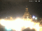 Archived image Webcam Dresden - Frauenkirche and Neumarkt square 23:00