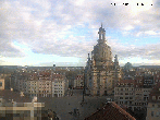 Archived image Webcam Dresden - Frauenkirche and Neumarkt square 07:00