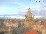 Archived image Webcam Dresden - Frauenkirche and Neumarkt square 13:00
