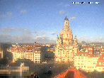 Archiv Foto Webcam Dresden - Frauenkirche und Neumarkt 13:00