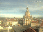 Archiv Foto Webcam Dresden - Frauenkirche und Neumarkt 09:00