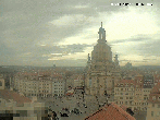 Archived image Webcam Dresden - Frauenkirche and Neumarkt square 13:00