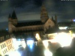 Archiv Foto Webcam Mainz - Marktplatz und Dom 22:00