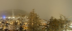 Archiv Foto Webcam Saas Fee: Blick in den Ortskern 23:00