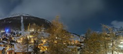 Archiv Foto Webcam Saas Fee: Blick in den Ortskern 03:00