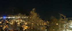 Archiv Foto Webcam Saas Fee: Blick in den Ortskern 23:00