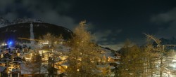 Archiv Foto Webcam Saas Fee: Blick in den Ortskern 03:00