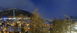 Archiv Foto Webcam Saas Fee: Blick in den Ortskern 05:00