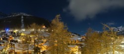 Archiv Foto Webcam Saas Fee: Blick in den Ortskern 05:00