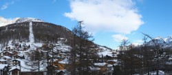 Archiv Foto Webcam Saas Fee: Blick in den Ortskern 09:00