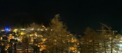 Archiv Foto Webcam Saas Fee: Blick in den Ortskern 23:00