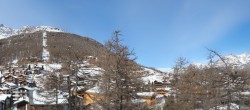 Archiv Foto Webcam Saas Fee: Blick in den Ortskern 11:00