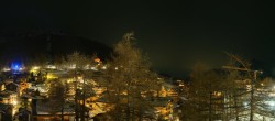 Archiv Foto Webcam Saas Fee: Blick in den Ortskern 23:00